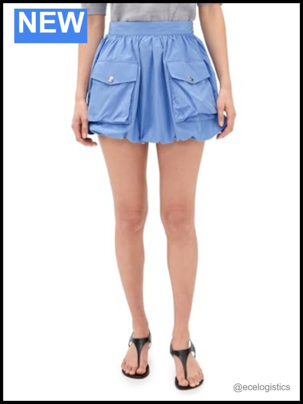 MSGM Bubble Skirt Lightweight Mini Cargo Pockets